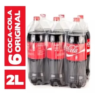 Pack Refrigerante Coca Cola Original 2 litros Com 6 unidades