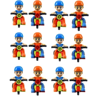 Kit 12 Unidades Brinquedos Carrinho Triciclo Entregas Ficção Sortidos Castela