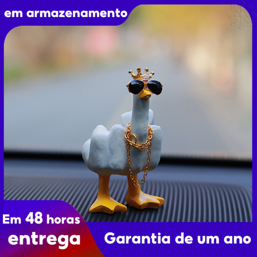 Engraçado Vertical Médio Dedo Centro De Console Do Pato Auto Center Ornamentos Tendência Produtos Para Decoração De Interiores De Carros Acessórios