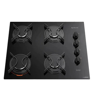 Cooktop U Top 4 Bocas com Mesa de Vidro Atlas