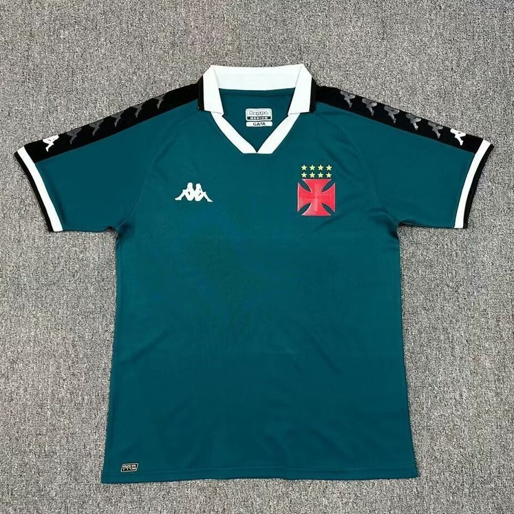 Vasco 2024-2025 Alta Qualidade Verde Goalkeeper Futebol T-Shirt Futebol