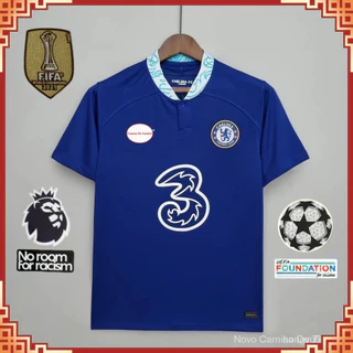 Camisa de Futebol 22/23 Casa Azul C-uma Camisa de time 【Frete grátis】