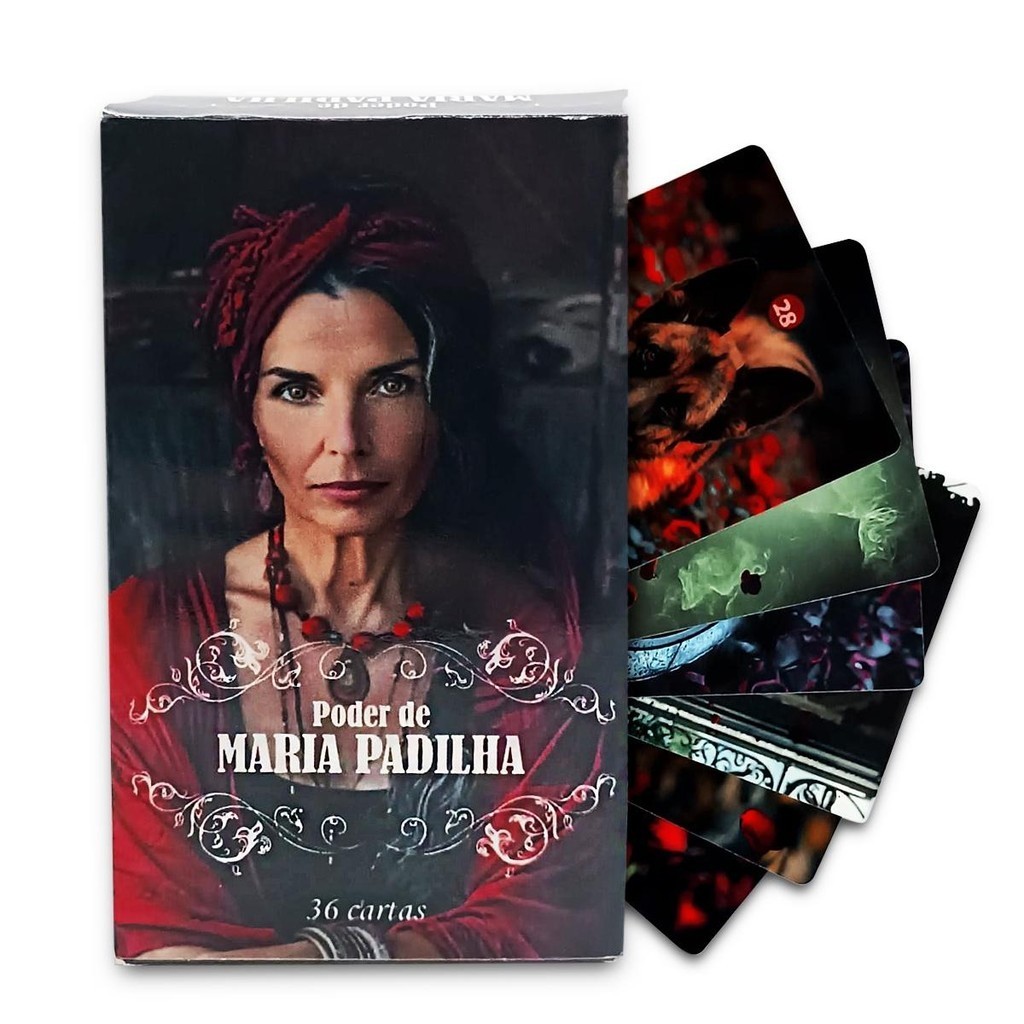 Tarô Maria Padilha com 36 Cartas Completa Ajuda Espiritual | Shopee Brasil