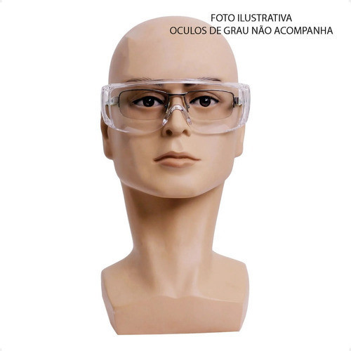 Óculos de Proteção Segurança Ampla Visão De Sobrepor Anti Risco Super ...