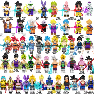 Minifiguras De Bolas De Dragão Super Saiyan Son Goku Vegeta Figuras De Construção De Blocos De Brinquedos