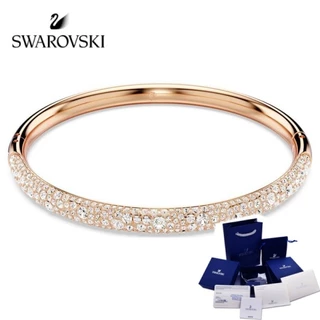 Pulseira Meteora Swarovski completa diamante aberto com caixa de presente.
