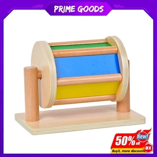 Baoxiu Montessori Em Casa Brinquedos Para Bebês 6-12 Meses Tambor Giratório Com Efeitos Espelhos E Sonoros Desenvolvem Habilidades Motoras Percepção Sensorial