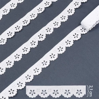 Bordado Marilda Mod. 01 Mini Lasynha Sem Goma 10 Metros - Branco em Oferta na Shopee