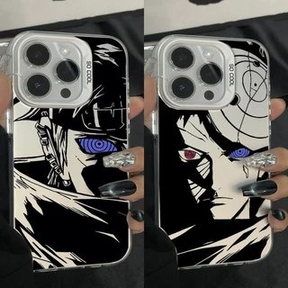 Capa Para Xiaomi Redmi Note 13 10 11 12 8 9 Pro 9S A2 A1 Plus 12C 9C 8 10 9T K60 Ultra Mi 13T De Anime Acrílico Duro Fosco NARUTO Uchiha Obito Hatake Kakashi