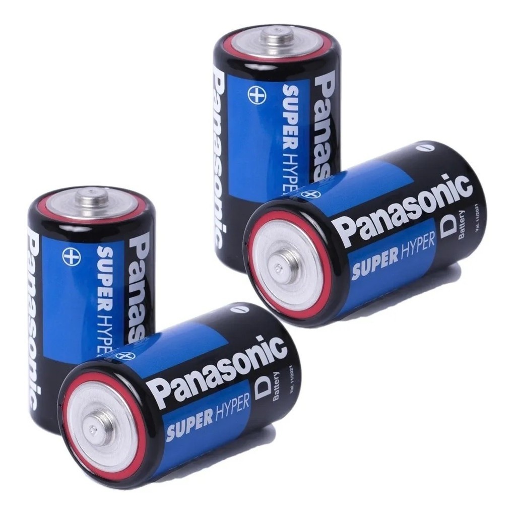 4 Pilhas Grande D Panasonic Comum Rádio Brinquedos Lanternas