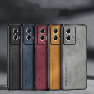 Para O Motorola Edge 50 Fusion Capa De Pele De Couro De Luxo Moto Edge50 50ultra 40Neo X50 Pára-Choques De Silicone Ultra Fosco