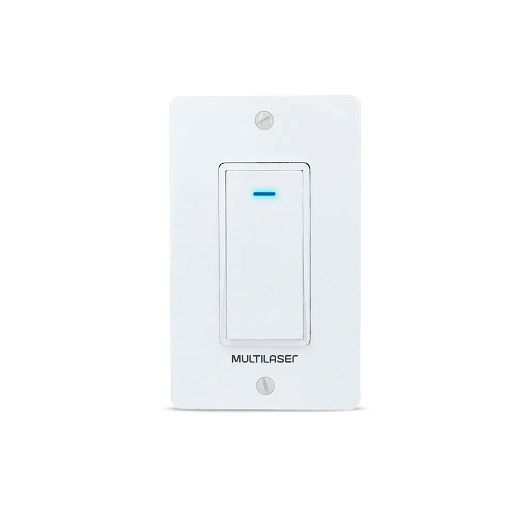 Interruptor Inteligente WI-fi Um Botão para Controle Remoto de Lâmpada- Multilaser SE235
