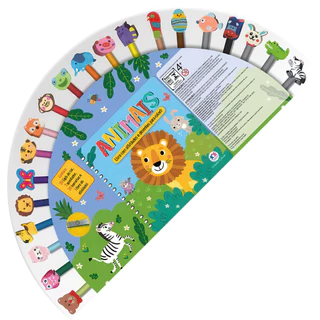 Livro Animais - Kit 20 Borrachas Divertidas + 20 Lápis + 1 Apontador | Ciranda Cultural