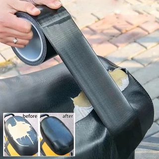 Kit De Reparo De Couro Fita Adesiva Preta Para Móveis , Sofás , Assentos De Carros , Cadeiras De Escritório , Vinil