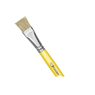 Pincel Escolar 115 Condor Cerda Branca Natural Cabo Longo