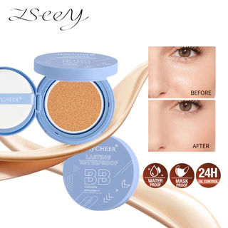 ZSEEY BB & CC Cream Foundation Refil Oil-Control Com Almofada De Ar Maquiagem Facial Puff 10g
