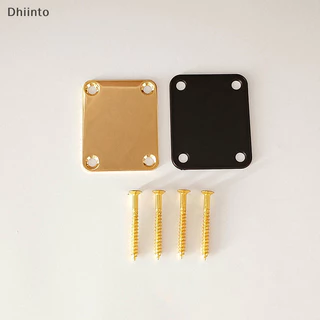 [Placa De Pescoço De Guitarra Com Parafusos Conexão Quadrada Do Corpo Aço Gold Silver Black Retro Style Guitar Protector Adequado Em