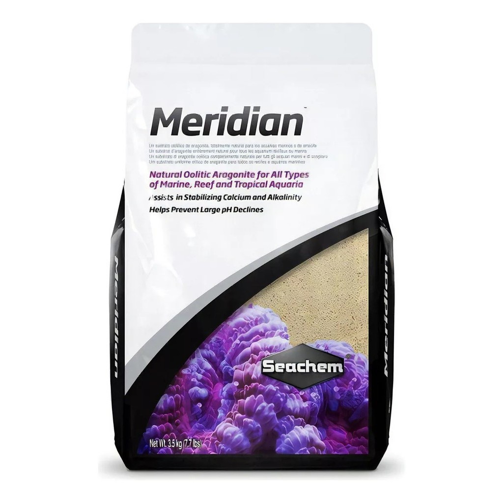 Aragonita para aquários marinhos Meridian Seachem 3.5k