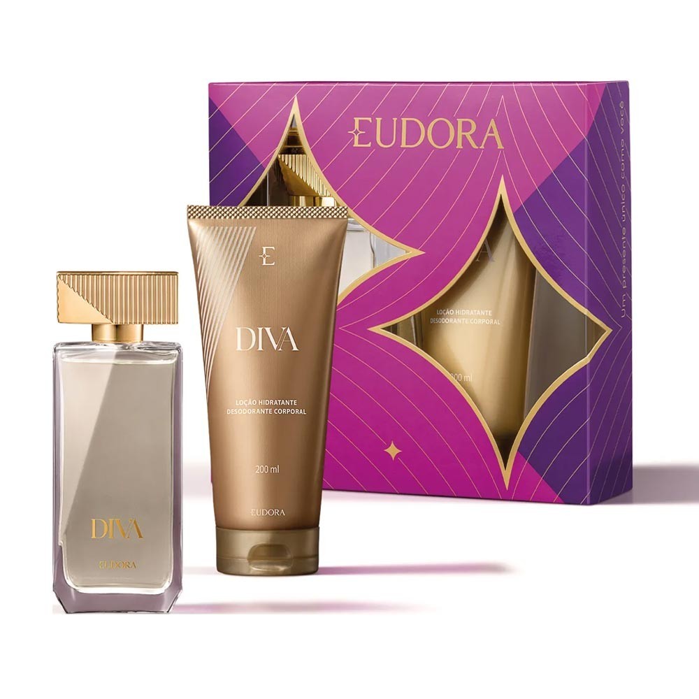 Kit Presente Diva Original Perfume e Hidratante Eudora | Shopee Brasil