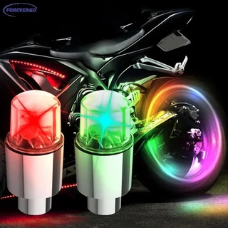 2PCS Luzes De Roda De Carro Bicicleta Motocicleta Tampas De Válvula De Pneus LED Ciclismo Lâmpada De Bocal De Gás Colorida