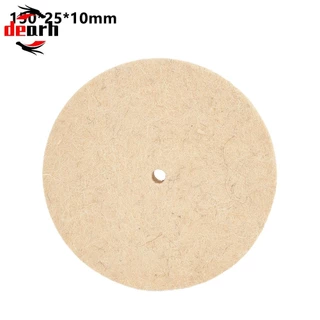 { Disco De Polimento De Feltro De Lã De 150mm/6 Polegadas Para Ferramenta Rotativa