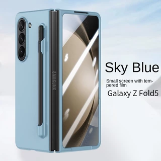 Para Samsung Z Fold 5 4 3 Caixa De Luxo Com Caneta Stylus E Protetor De Vidro Acessórios De Capa Traseira Dura À Prova De Choque