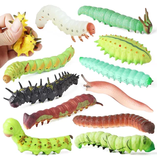 Inseto selvagem macio Modelo Animal Caterpillar Lagarto Cobra Camaleão Gekko Figuras de Ação TPR Halloween Truque Toy Ki. Presente