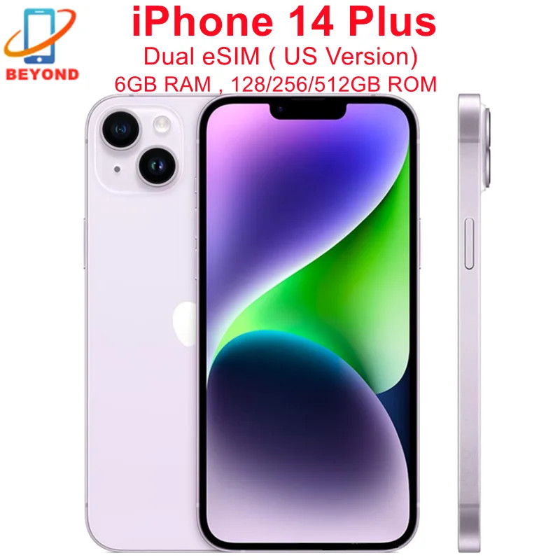 Marca Nova Preço Mais Baixo Apple i14 Plus Pro Max 6.1 " 12GB RAM , 1TB ROM , A16 , 5G , 1 SIM + 1 eSIM , OLED , Reconhecimento Facial , Telefones NFC Desbloqueiam A Versão Global Do Telefone Duplo