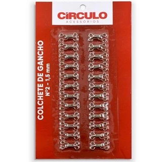 Colchete de Gancho Nº 02 com 24 Unidades - Círculo em Oferta na Shopee