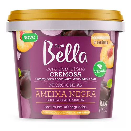 Imagem do produto Cera de Micro Ondas Cremosa Depil Bella Ameixa Negra 100g