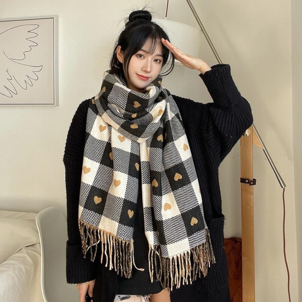 Cachecol Echarpe Grande Grosso Estampado Moda Inverno | Shopee Brasil