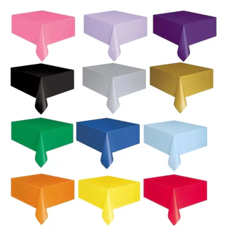 Kit 10 Toalhas Plástica de Mesa Para Convidados Lisa 80x80cm Diversas Cores
