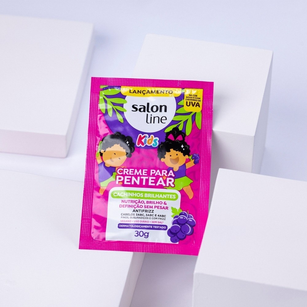 Sachê Crem para Pentear Kids Cachinhos Brilhantes 30g