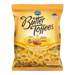 Bala Mastigável Butter Toffes Mousse de Maracujá 500g