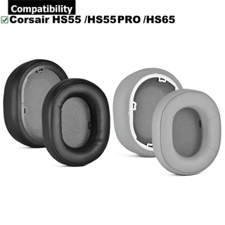 1 Par Almofadas para Corsair HS55 / HS55 PRO / HS65 Fone De Ouvido Almofada Esponja Headset Earmuffs