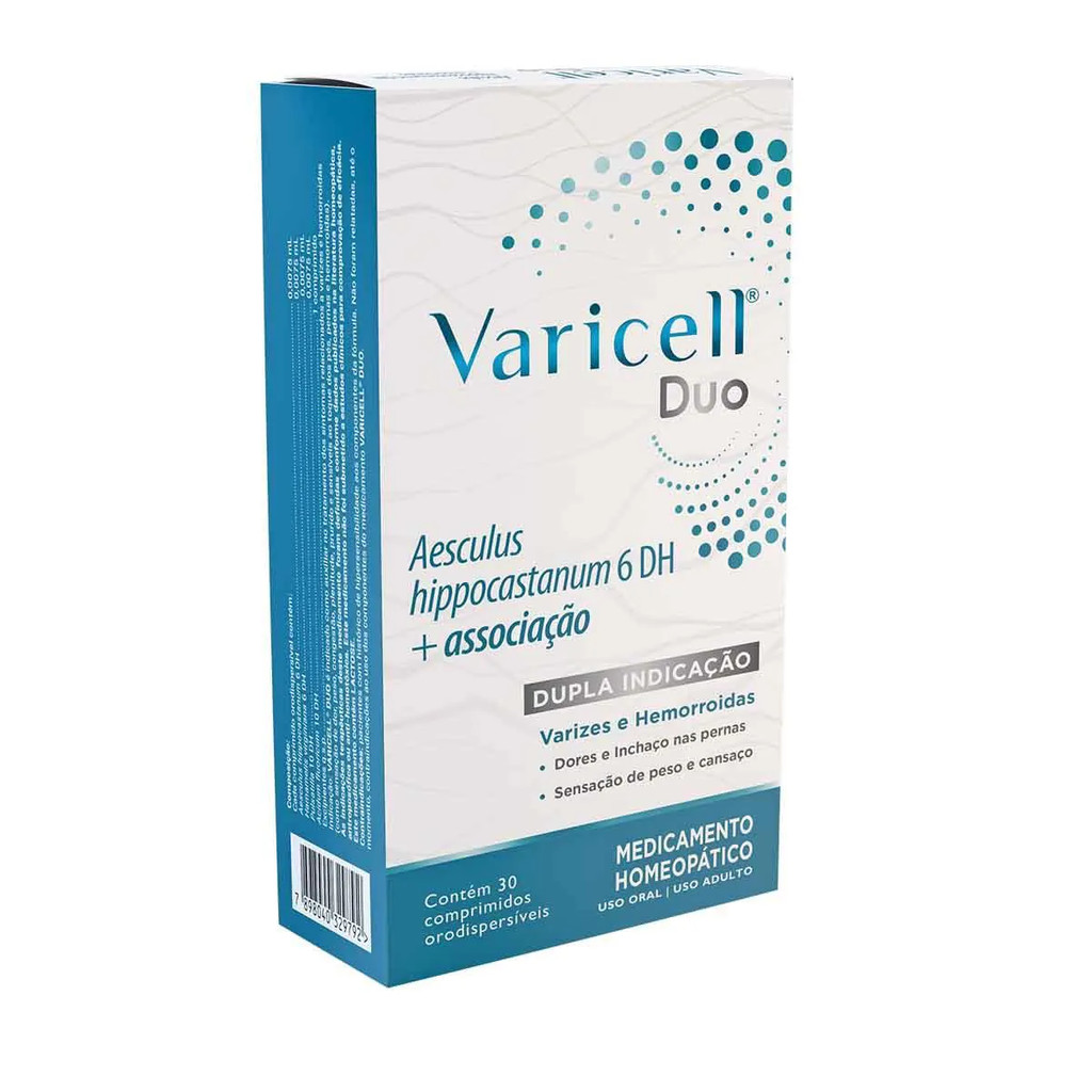 Varicell Duo 30 Cpr Para Varizes E Hemorroidas -Farmoquímica | Shopee ...