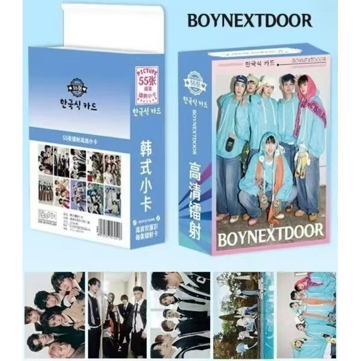 50-55pcs BOY NEXT DOOR Photocards Laser Holographic Lomo Cards