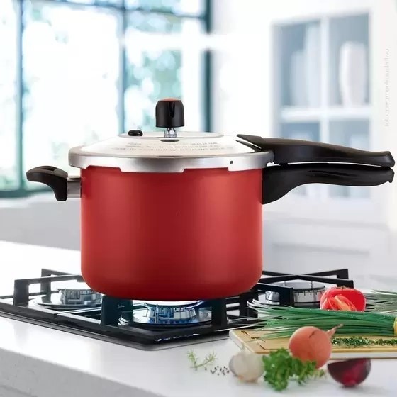 Panela Pressão 4,5l Antiaderente Fechamento Externo Premium
