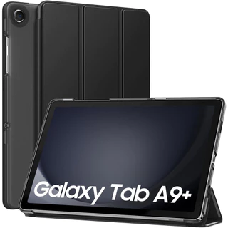Capa Protetora De Couro MoKo Para Galaxy Tab A9 +/A9 Plus 11 Polegadas 2023 Translúcida PC Com Suporte Traseiro Slim Stand Protetor Smart Shockproof Tablet (SM-X210/X216/X218)
