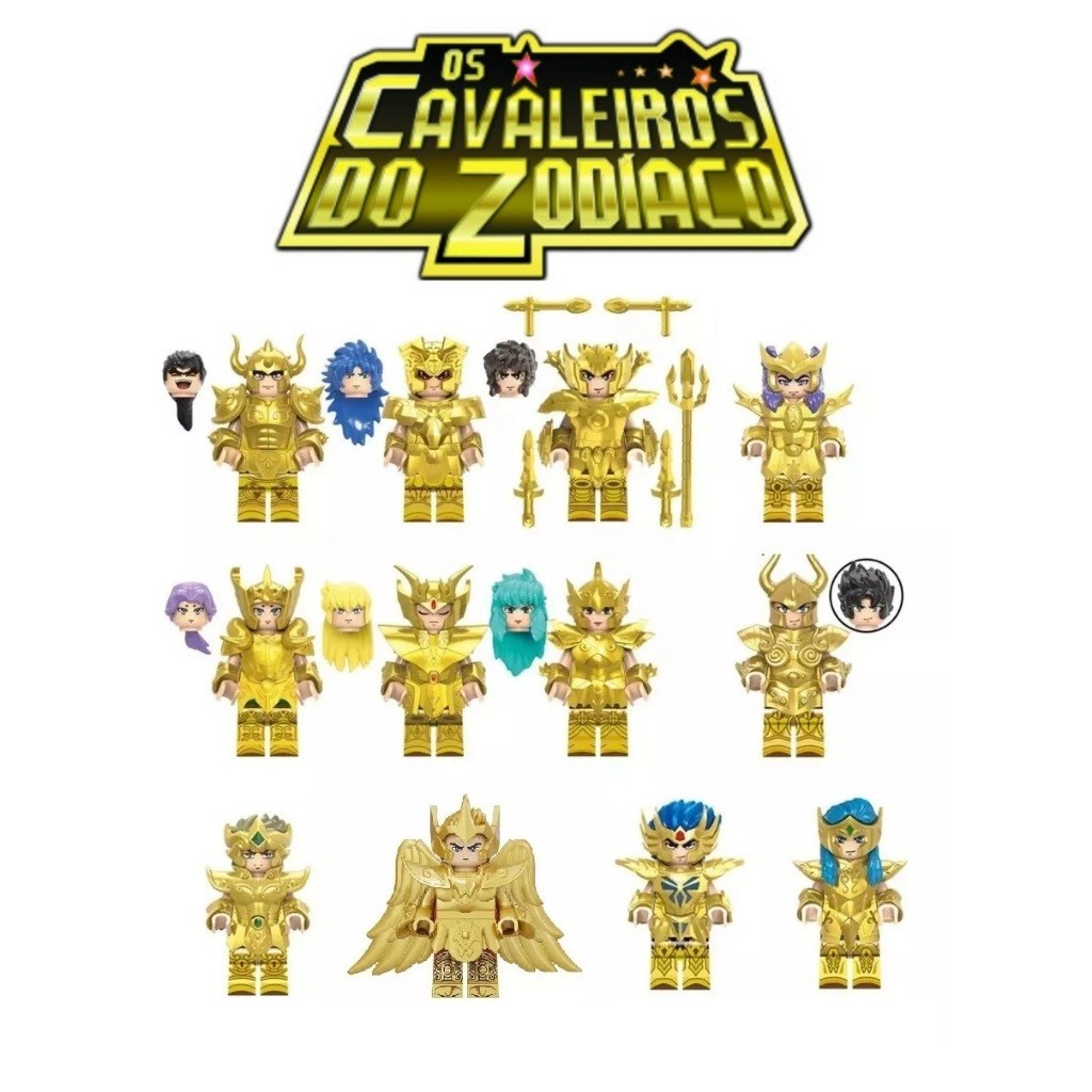 Lego - Cavaleiros do Zodíaco - Bonecos - Action Figure - Figura de Ação ...