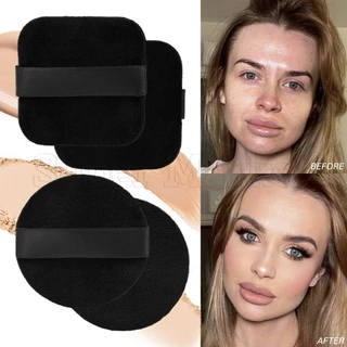[Featured] Crystal Velvet Replacement Puff-De Veludo Pó Redondo Quadrado-Ferramenta De Maquiagem-Molhado E Seco-Esponja Para Foundation Air Cushion-Mini , Soft