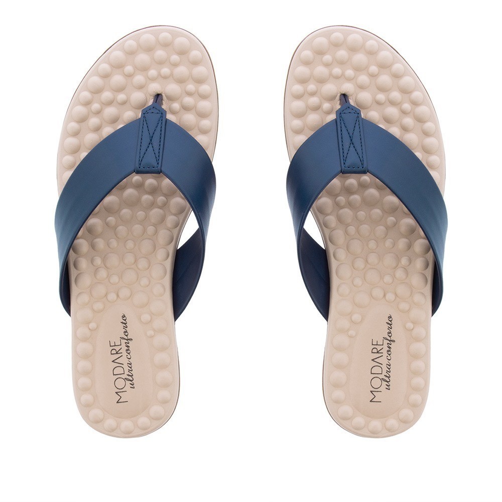 Chinelo Modare Ultraconforto Detalhe Tiras Marinho | Shopee Brasil