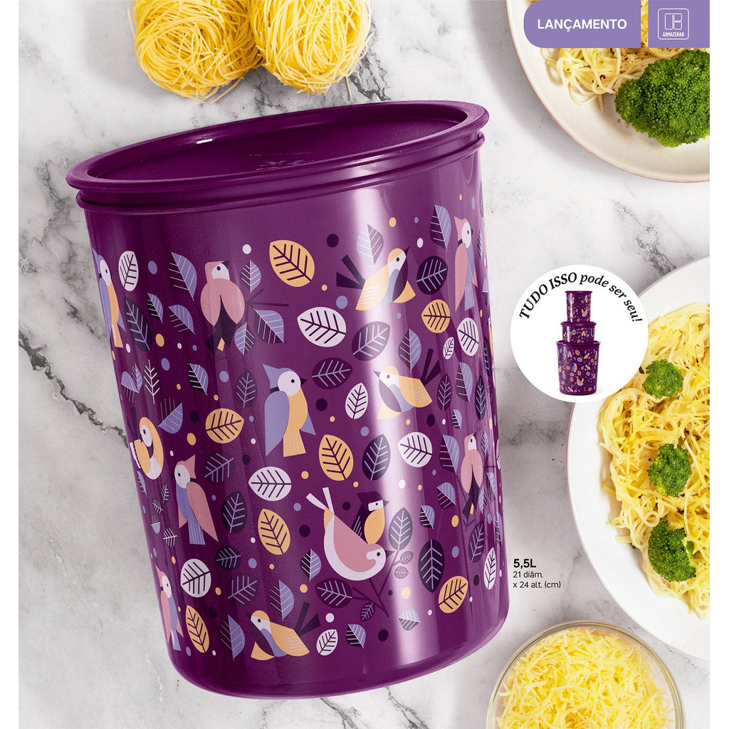 Instantânea Mágica Jardim Dos Pássaros Kit 10pçs Tupperware