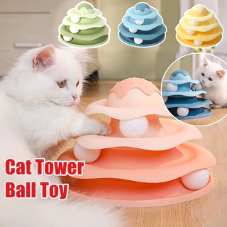 4 Níveis Gatos Torre De Brinquedos Treinamento Interativo De Inteligência De Diversões Produtos Para Animais De Estimação Gato