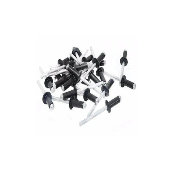 REBITE DE REPUXO ALUMINIO 4,0X12 PRETO (100uni)