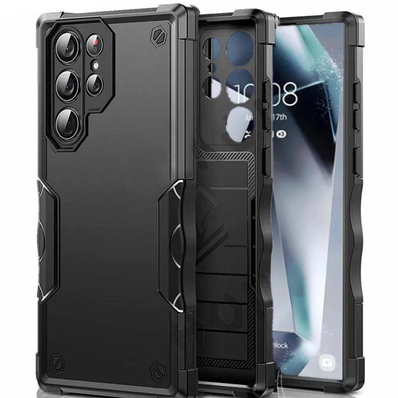 Resistentes a choques Estojo de telefone rígido Para S24 Ultra S24 Plus S23 S23 Fe S22 S21 A15 A35 A55