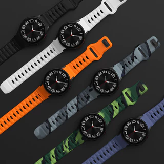 Pulseira de Silicone Para Samsung Galaxy Watch 6 5 4 40mm 44mm Classic 42mm 46mm 43mm 47mm 5pro 45mm Padrão de onda