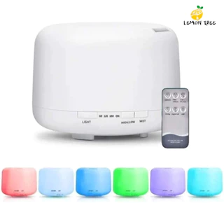 Umidificador Difusor Aromatizador 500ml / 300ml Ultrassônico Estilo Branco com Led 7 cores com controle