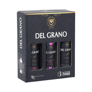 KIT MINI VINHOS DEL GRANO GOLD 3X250ML