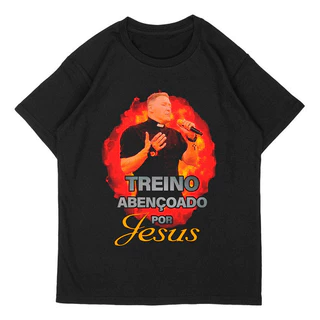Camiseta Padre Marcelo Rossi Treino Abençoado Em Jesus 100% Algodão